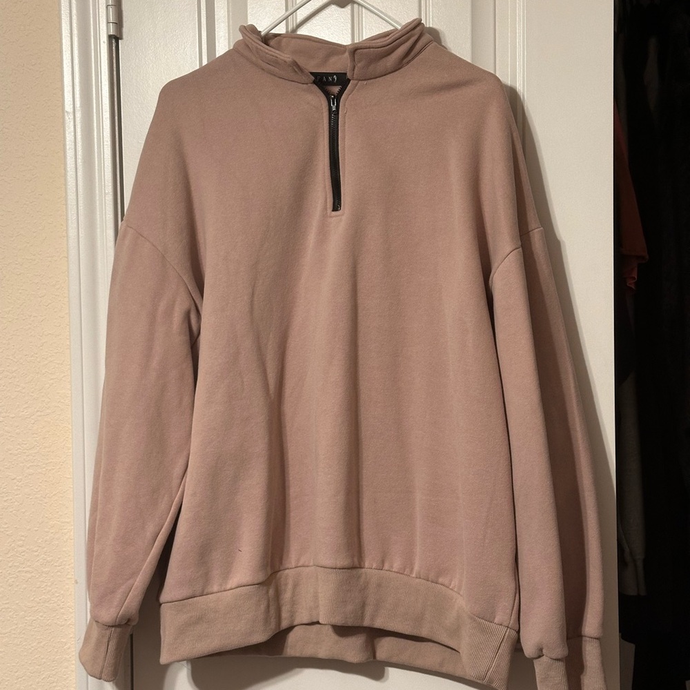 Pink Half-Zip Pullover